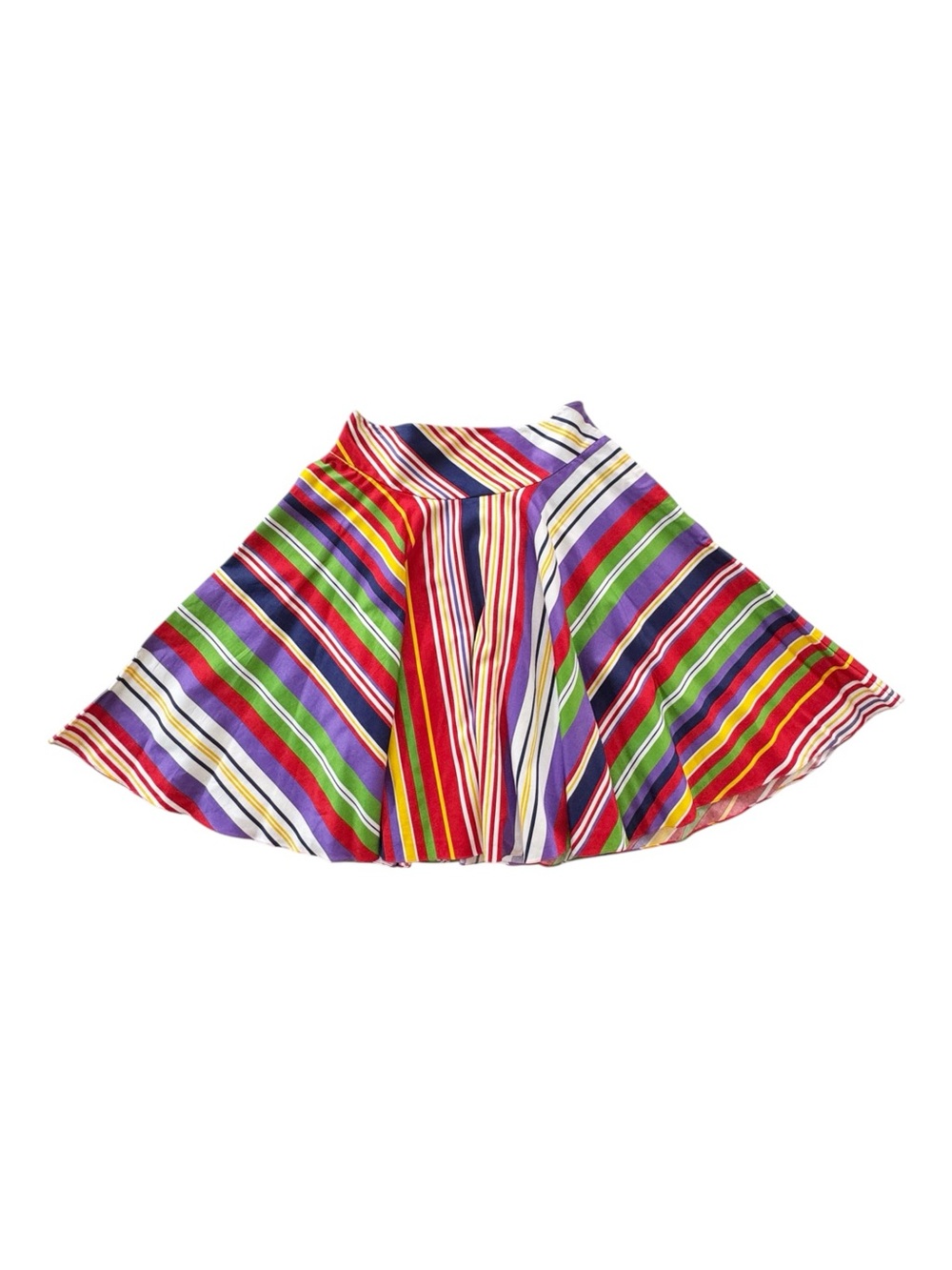 Ralph Lauren Vintage Nassau Stripe Multicolor Cotton Skirt | 2 NWT - Picture 4 of 8